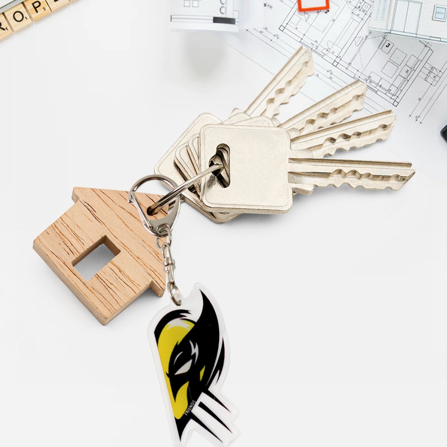 Acrylic Best Friends Puzzle Keychain Acrylic Best Friends Puzzle Keychain